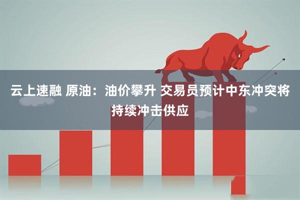 云上速融 原油：油价攀升 交易员预计中东冲突将持续冲击供应