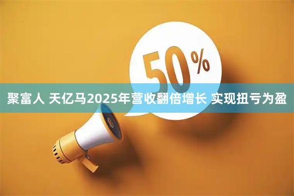 聚富人 天亿马2025年营收翻倍增长 实现扭亏为盈