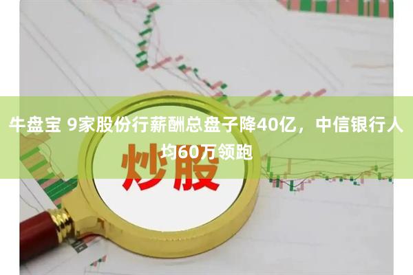 牛盘宝 9家股份行薪酬总盘子降40亿，中信银行人均60万领跑